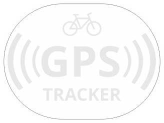 GPS tracker fiets transparant wit