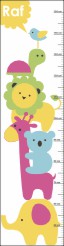Groeimeter dieren babykamer
