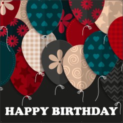 Happy birthday ballonnen