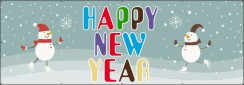 Happy new year spandoek