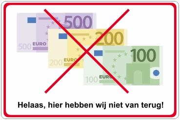 Hier hebben wij niet van terug