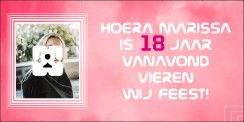 Hoera 18 jaar