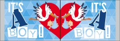 Hoera een jongen (makelaarsbord)