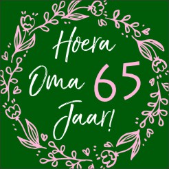 Hoera oma 65 jaar