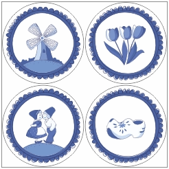 Hollands Glorie stickervel