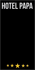Hotel Papa krijtsticker blanco