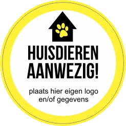 Huisdieren aanwezig reflecterend