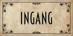 Ingang sticker vintage style