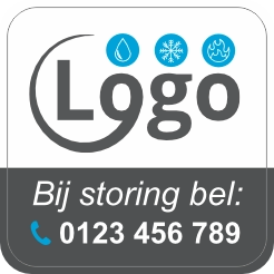 Installatiesticker doming