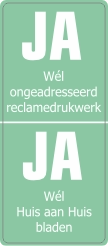 Ja-Ja sticker verticaal metallic