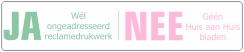 Ja-Nee sticker wit lichte kleuren
