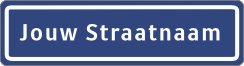 Je eigen straatnaam bord