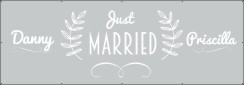 Just married met namen