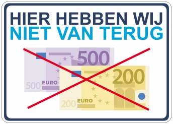 Kassasticker biljetten