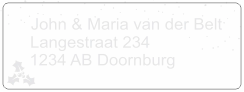 Kerst adressen personaliseren