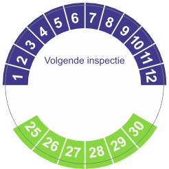 Keuringssticker 2027 tot 2032