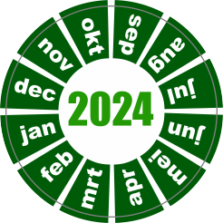 Keuringssticker groen 2022