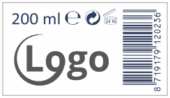 Logo sticker EAN code