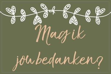 Mag ik jou bedanken