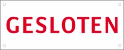 Mini banner gesloten