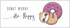Mok donut worry be happy