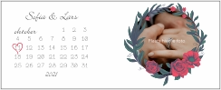 Mok maandkalender bruiloft