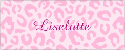 Mok naam panterprint roze