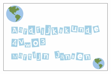 Naamsticker b2s