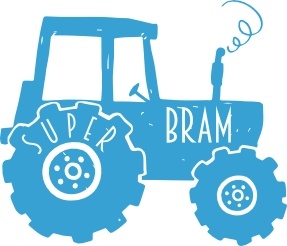 Naamsticker tractor