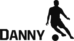 Naamsticker voetbal