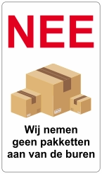 NEE geen pakketten
