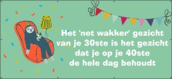 Net wakker gezicht