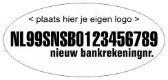 Nieuw Bankrekeningnummer Ovaal