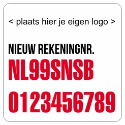 Nieuw Bankrekeningnummer Vierkant2