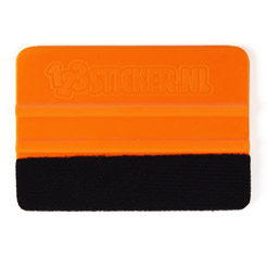 Spatel oranje met vilt