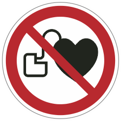 P007 Geen toegang voor personen met pacemaker