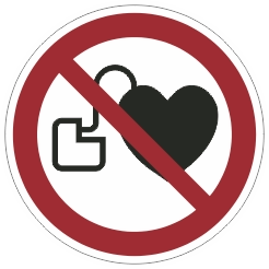 P007 Geen toegang voor personen met pacemaker