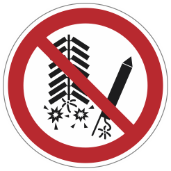 P040 Ontsteken van vuurwerk verboden