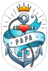 Papa tatoo style