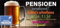 Pensioen proost Spandoek