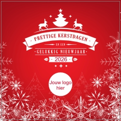 Prettige kerstdagen met eigen logo