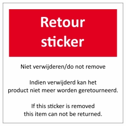 Retour sticker
