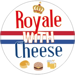 royale with cheese sticker