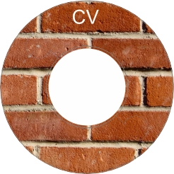 Rozet DN80 (190 x 90) Baksteen print