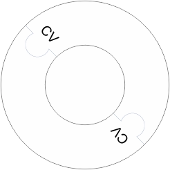 Rozet DN80 (190 x 90) CV