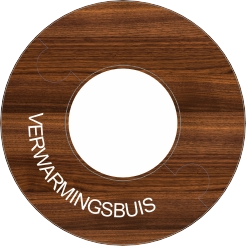 Rozet DN80 (190 x 90) Donker hout print