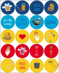 Sinterklaas cadeau stickervel