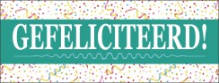 Spandoek Feest en Confetti