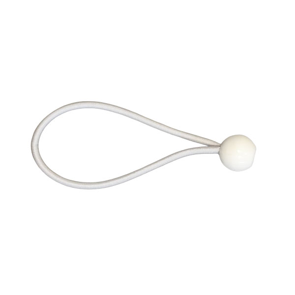 Wit elastiek met bal