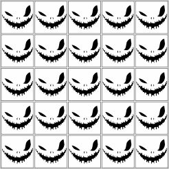 Spooktocht stickervel